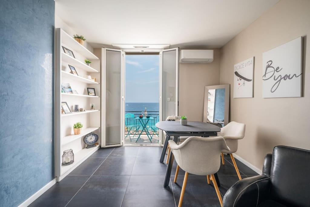 Ferienwohnung Le Balcon De La Baie Des Anges Nizza Exterior foto
