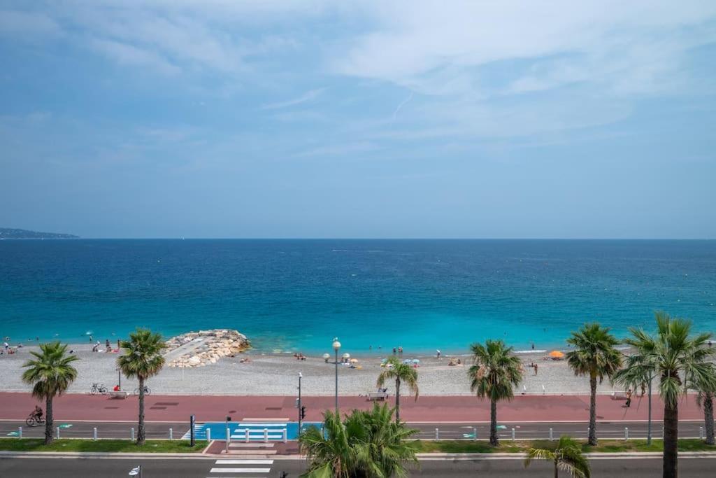 Ferienwohnung Le Balcon De La Baie Des Anges Nizza Exterior foto