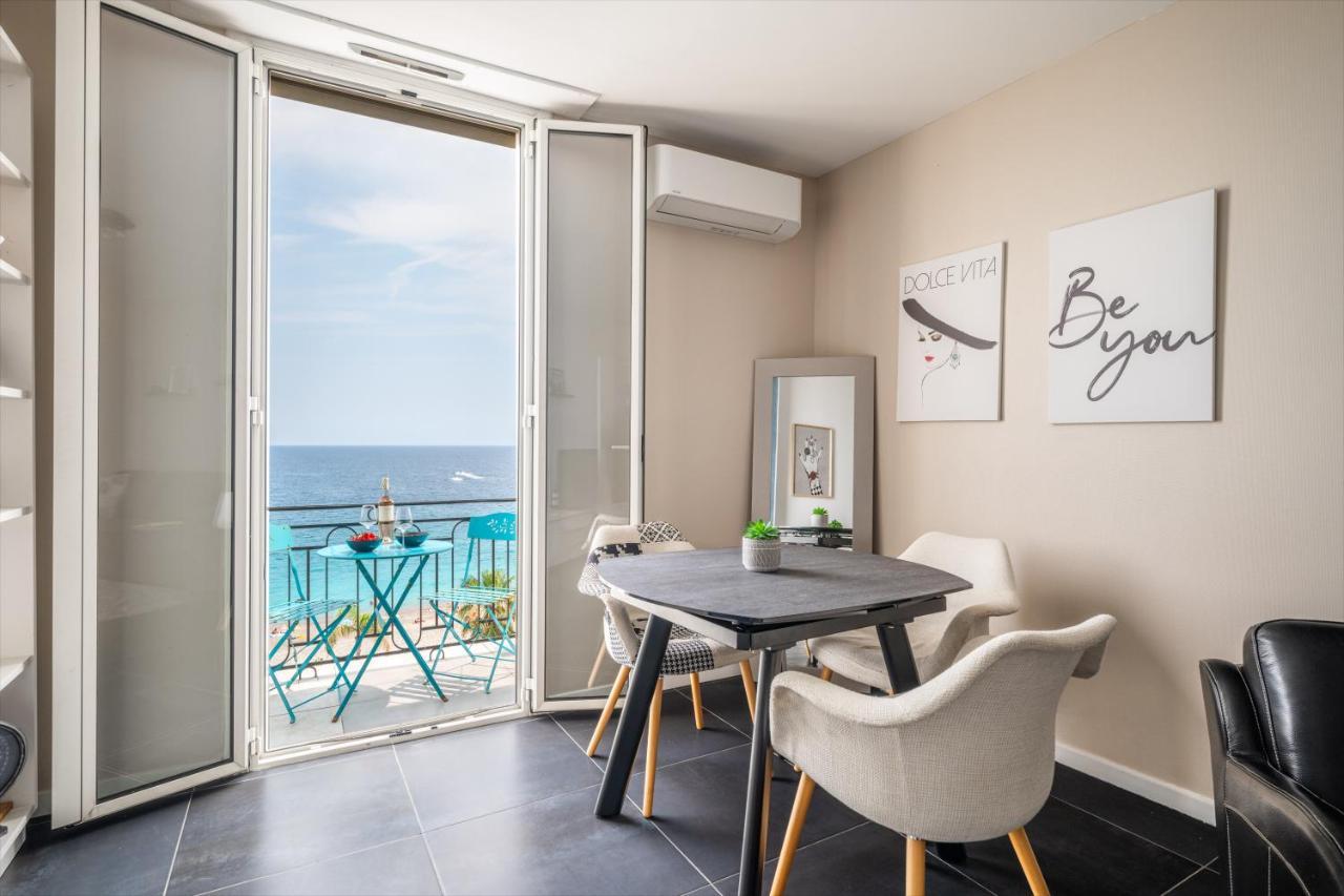 Ferienwohnung Le Balcon De La Baie Des Anges Nizza Exterior foto