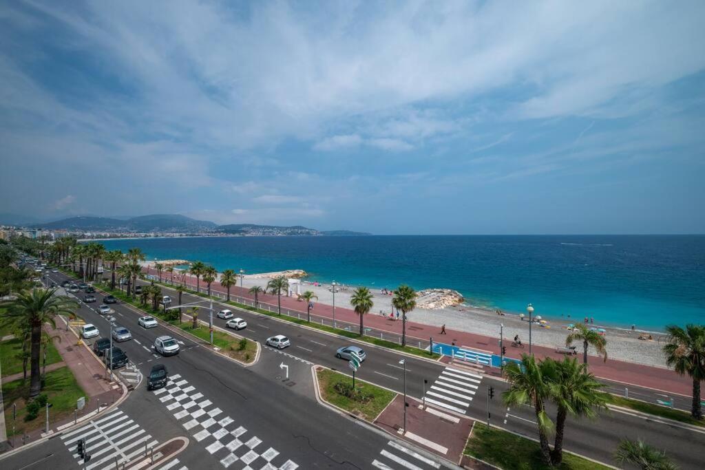 Ferienwohnung Le Balcon De La Baie Des Anges Nizza Exterior foto